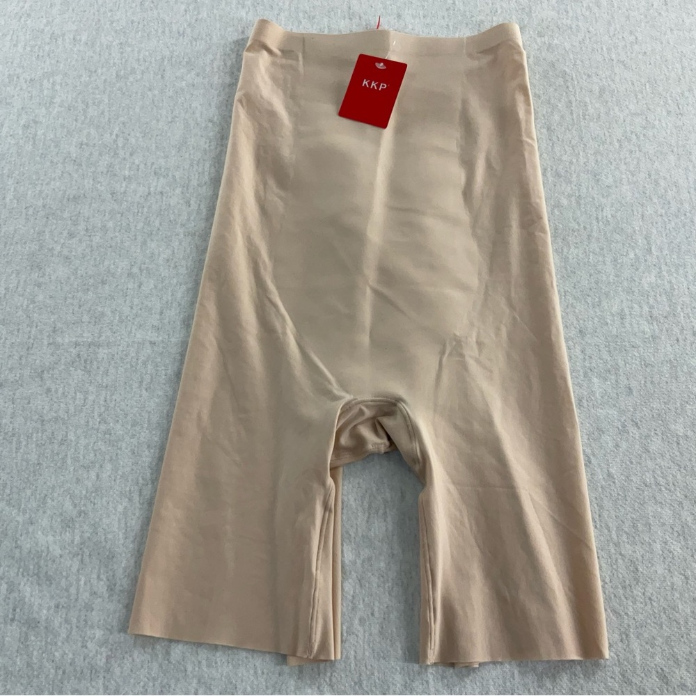 KKP TUMMY CONTROL HIGH WAISTED MID-THIGH WOMEN’S SHAPEWEAR SIZE: SMALL / CREAM